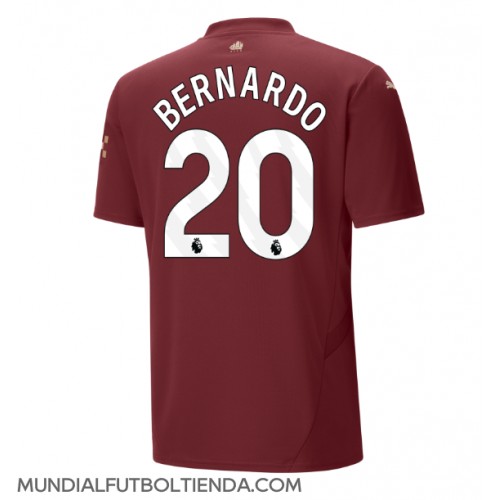 Camiseta Manchester City Bernardo Silva #20 Tercera Equipación Replica 2024-25 mangas cortas